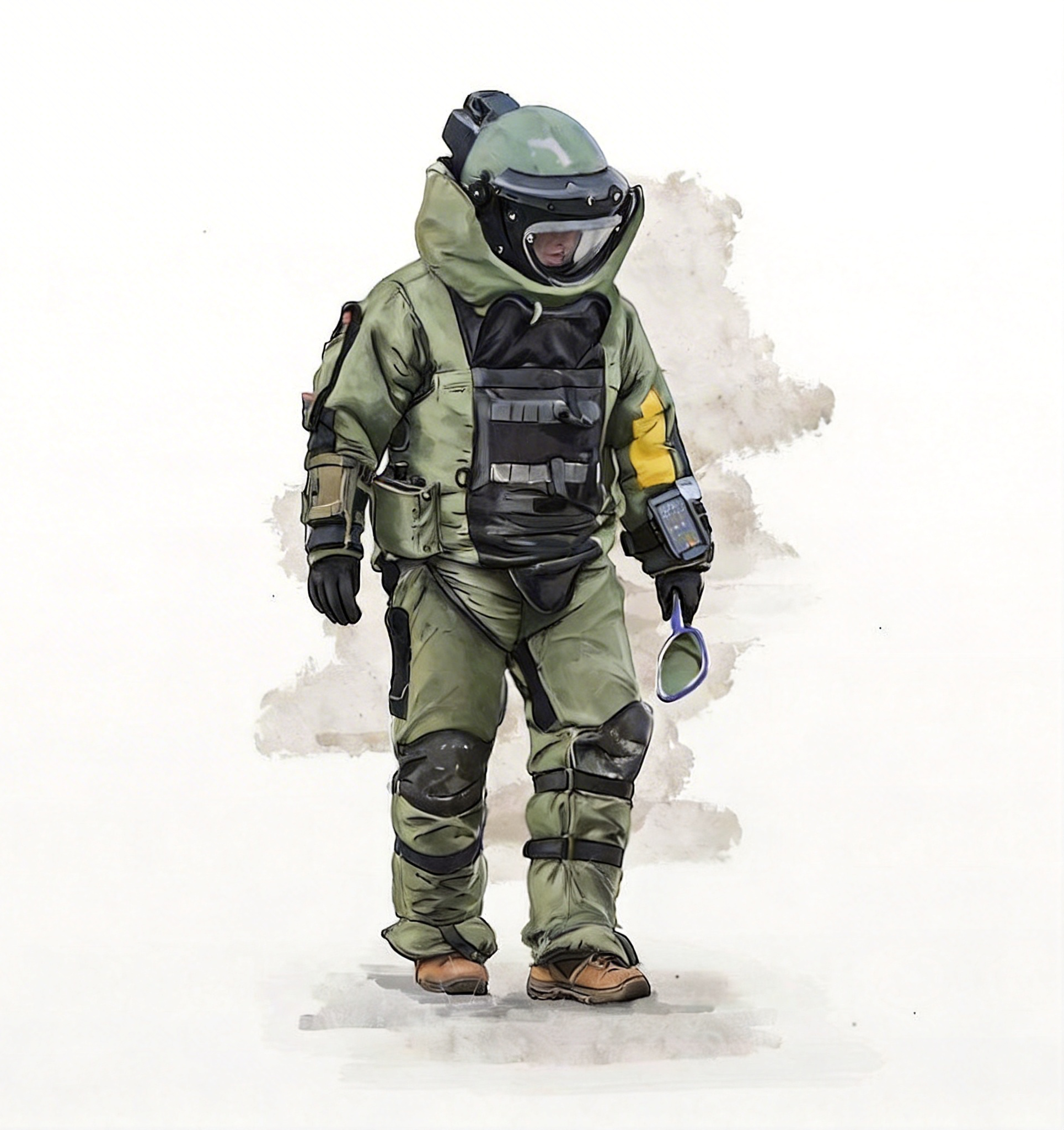 EOD-Team bei der Kampfmittelräumung